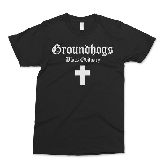 Groundhogs - Blues Obituary T Shirt in Black
